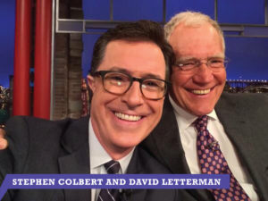 Stephen Colbert David Letterman