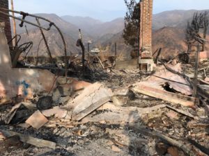 devastation from California wildfires