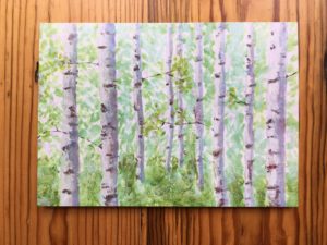 Birch Tree painting by Doug Shaw - mental health